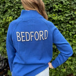 Custom Bedford 1/2 Zip Sweater | Royal Blue - Juli's Wearable Art