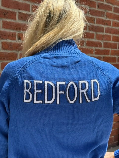 Custom Bedford 1/2 Zip Sweater | Royal Blue