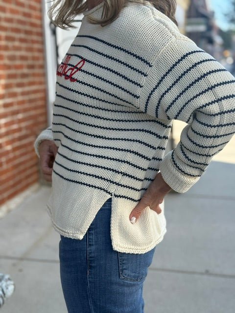 Custom Bedford Rollneck Sweater - Juli's Wearable Art