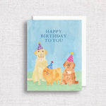 Cute Dogs Birthday Greeting Card | Kid's Birthday Card - Juli's Wearable Art
