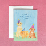 Cute Dogs Birthday Greeting Card | Kid's Birthday Card - Juli's Wearable Art
