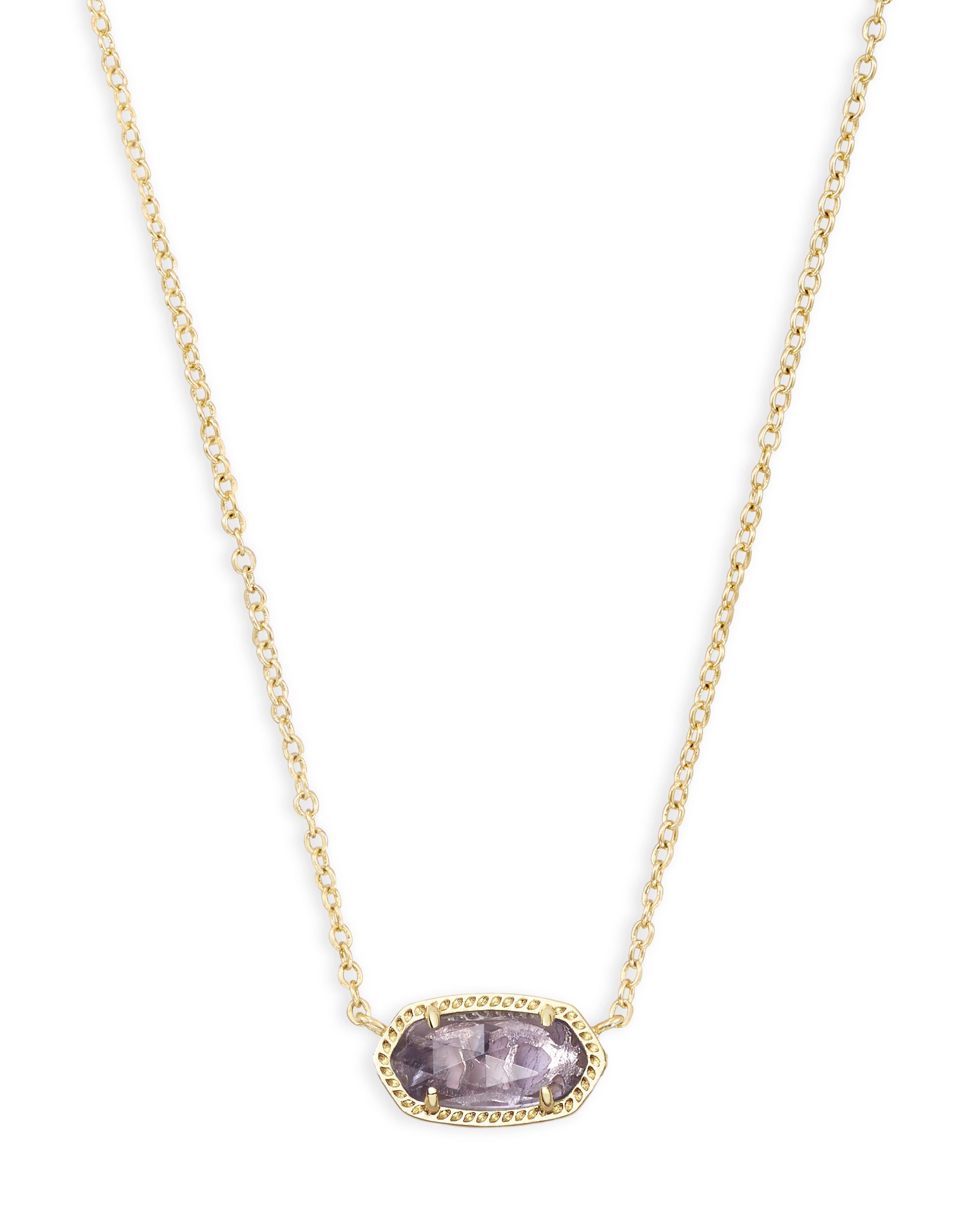 Kendra Scott Elisa Necklace - Gold Purple Amethyst