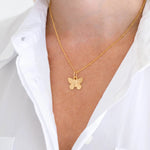 Dainty Butterfly Necklace - Juli's Wearable Art