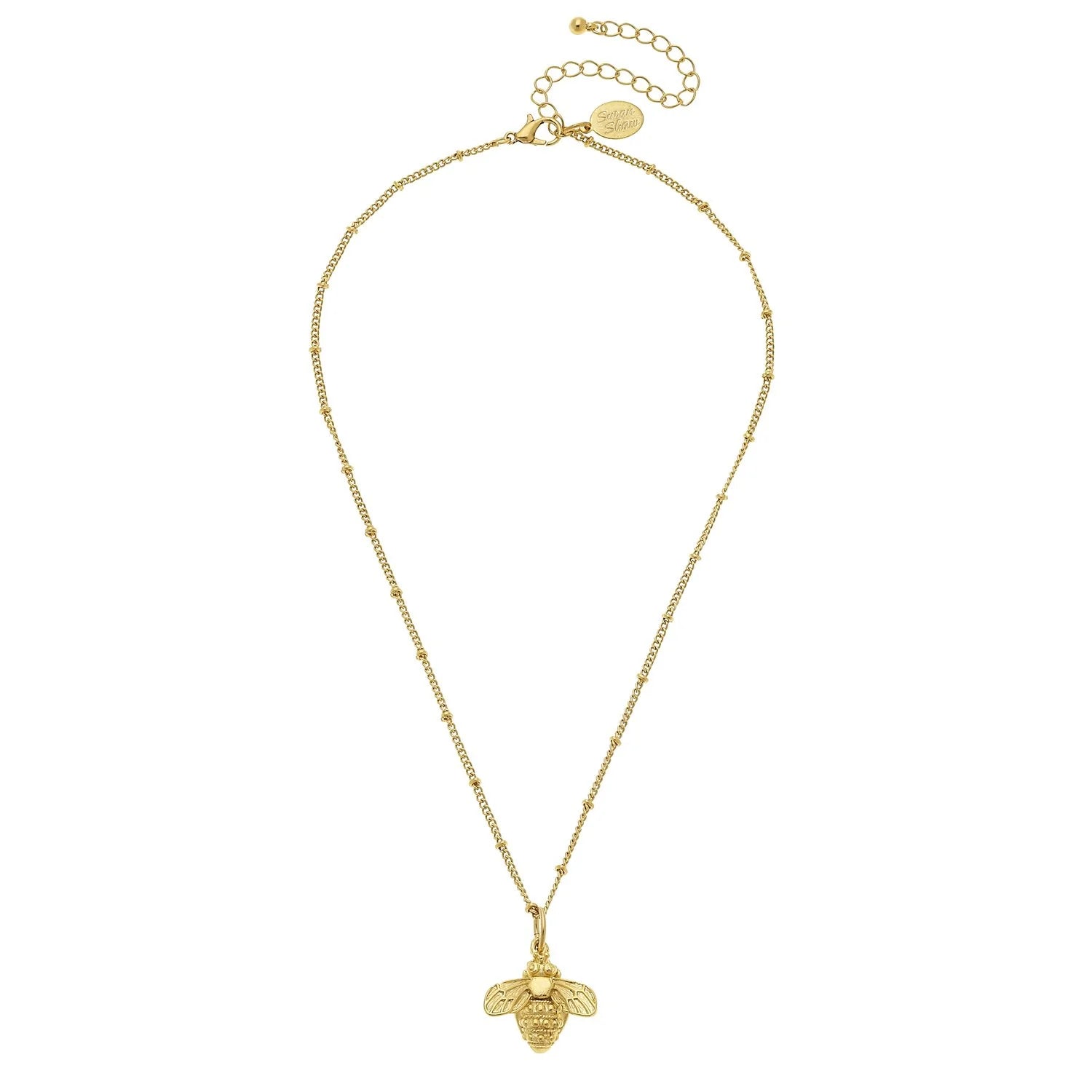 Dainty Honey Bee Necklace - Juli's Wearable Art