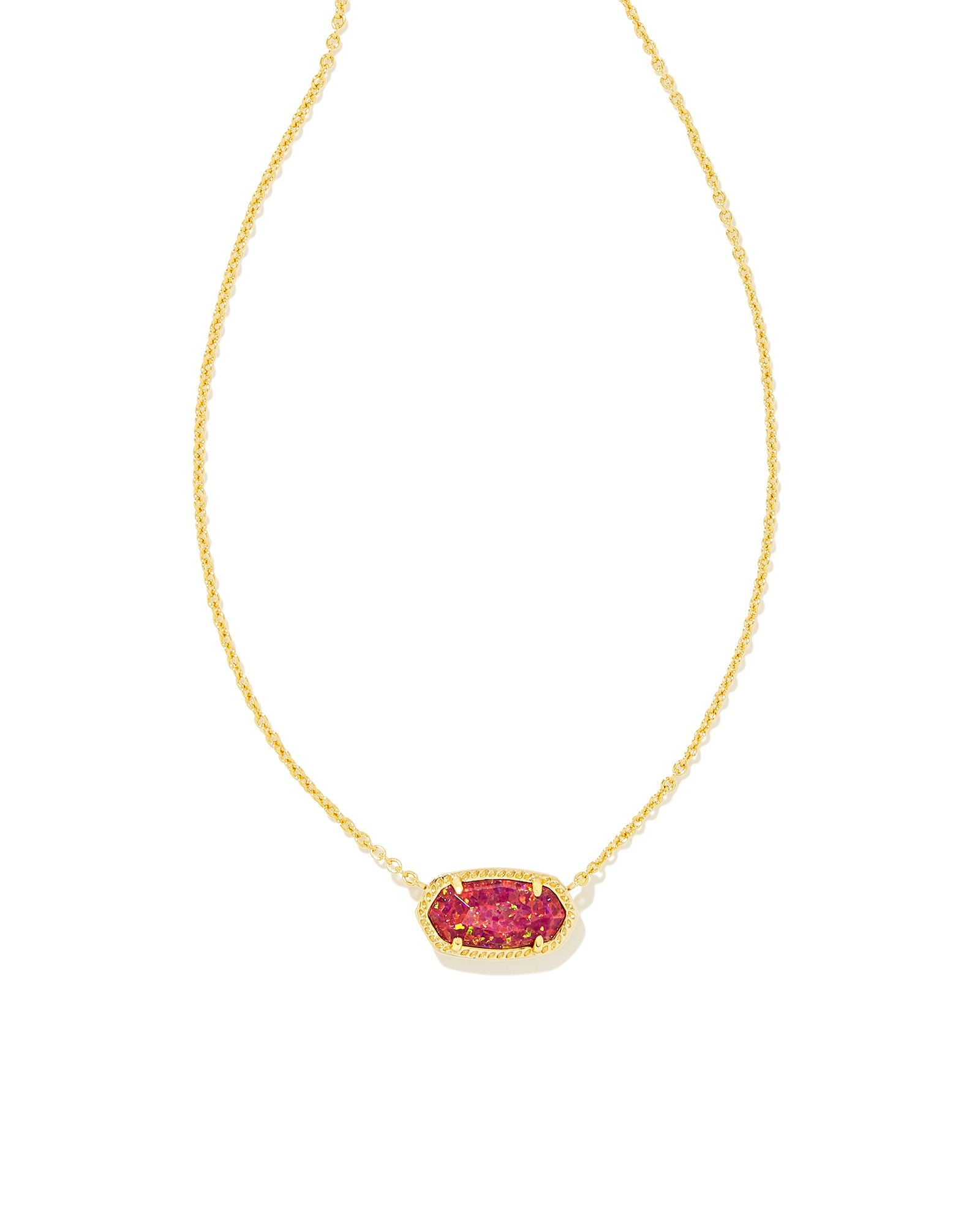 Kendra Scott Elisa Stone Gold Pendant Necklaces