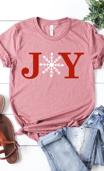 Joy Snowflake Graphic Tee