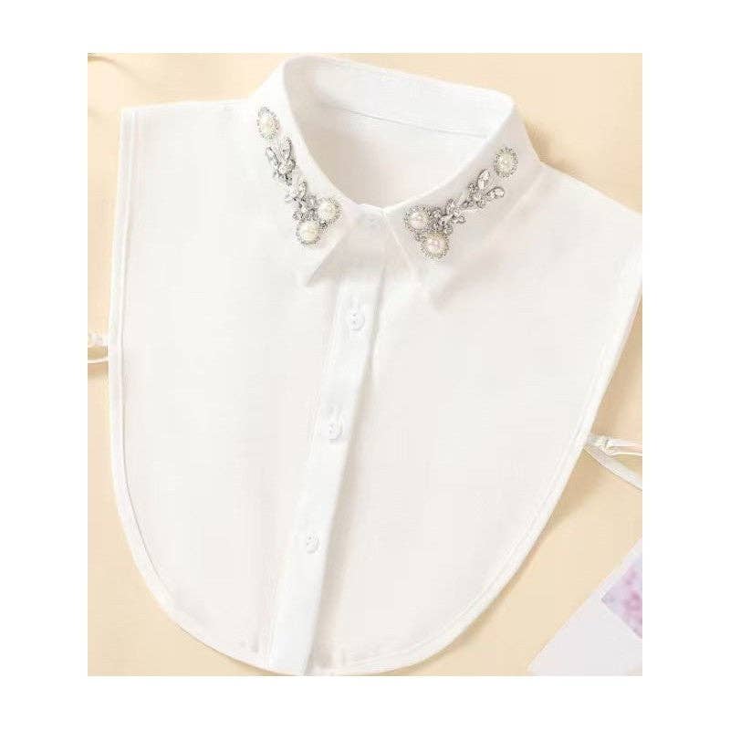 Diamond Studded Detachable Shirt Collars - Juli's Wearable Art