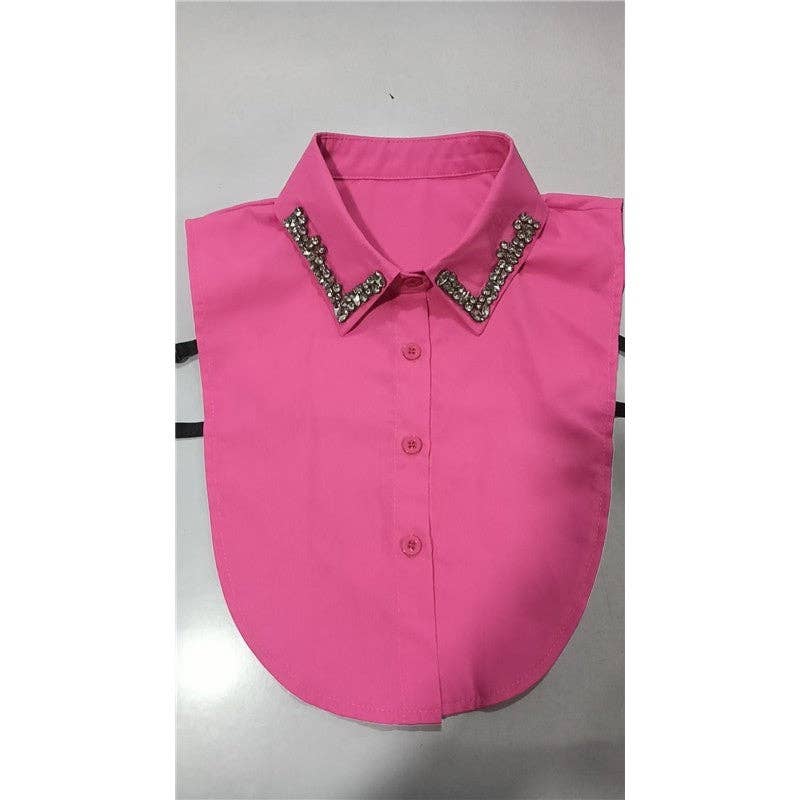 Diamond Studded Detachable Shirt Collars - Juli's Wearable Art
