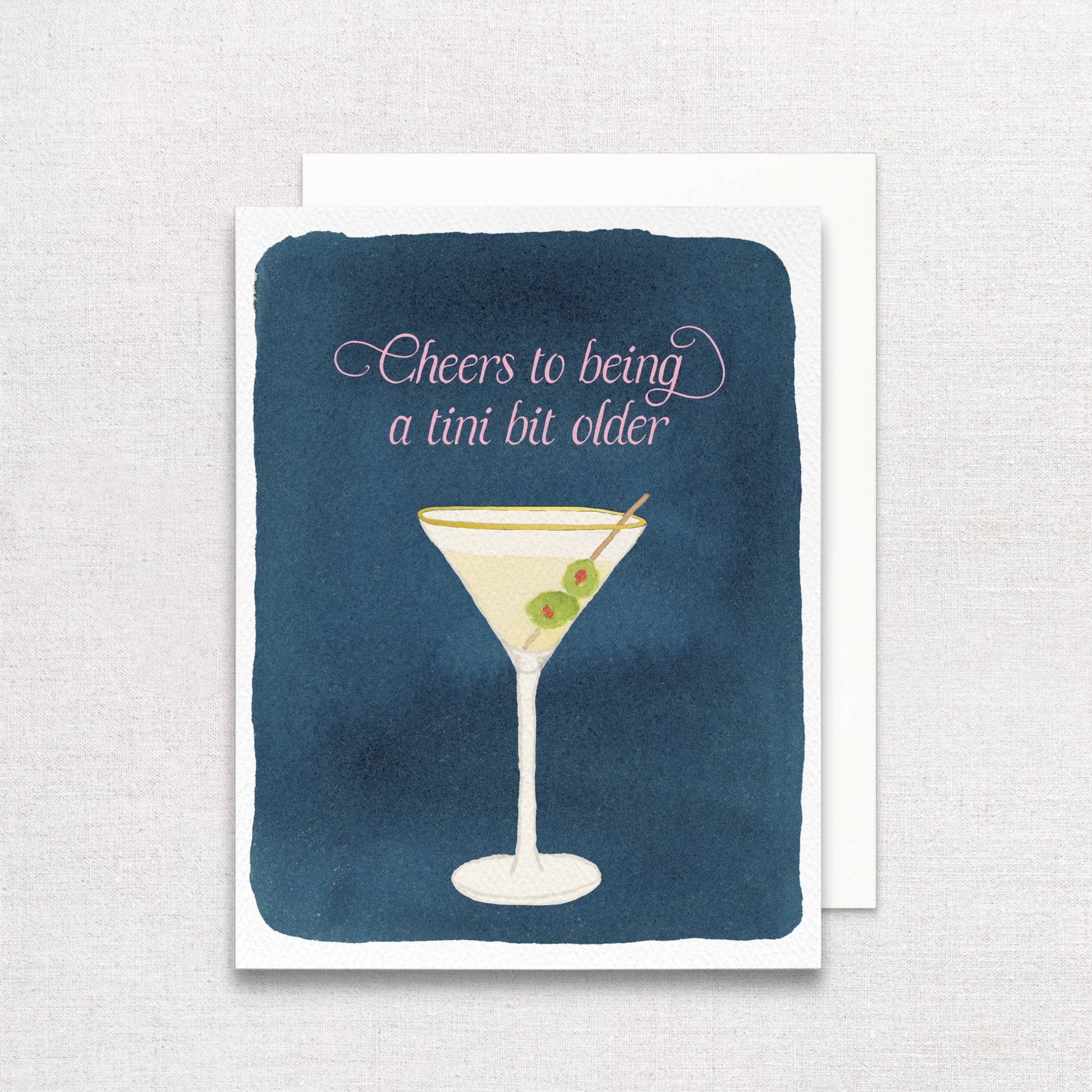 Dirty Martini Birthday Greeting Card | A tini bit older card - Juli's Wearable Art