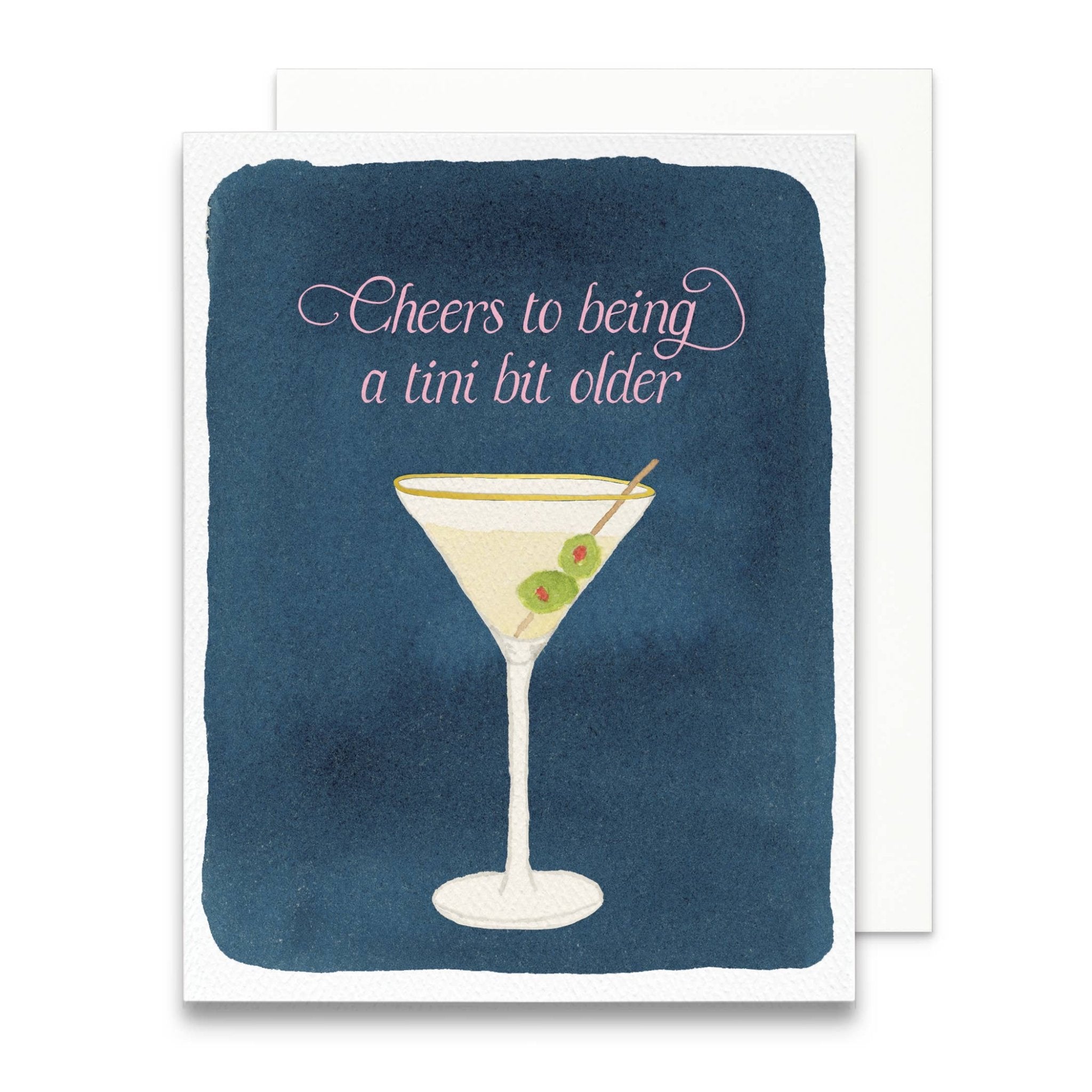 Dirty Martini Birthday Greeting Card | A tini bit older card - Juli's Wearable Art