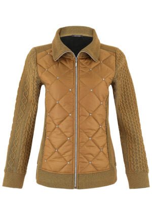 Dolcezza Camel Tan Puffer Jacket - Juli's Wearable Art