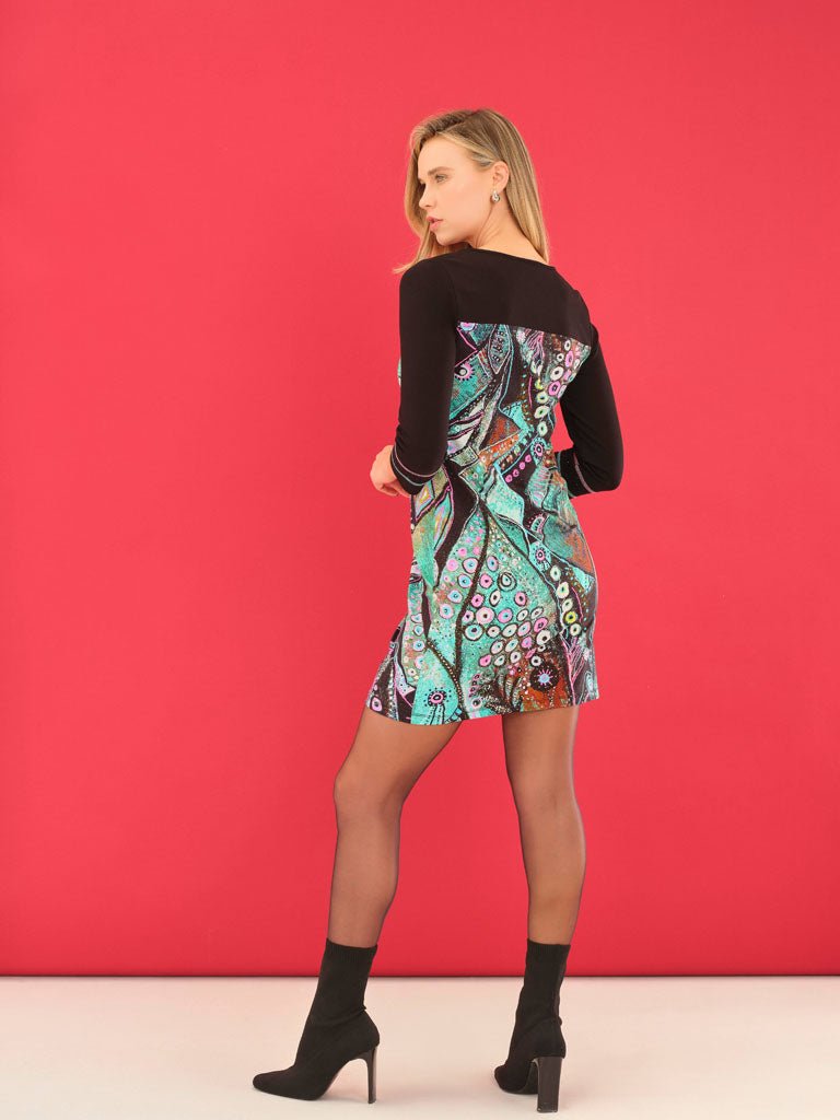 Dolcezza Enchanted Island Dress with Keyhole Neckline - Juli's Wearable Art