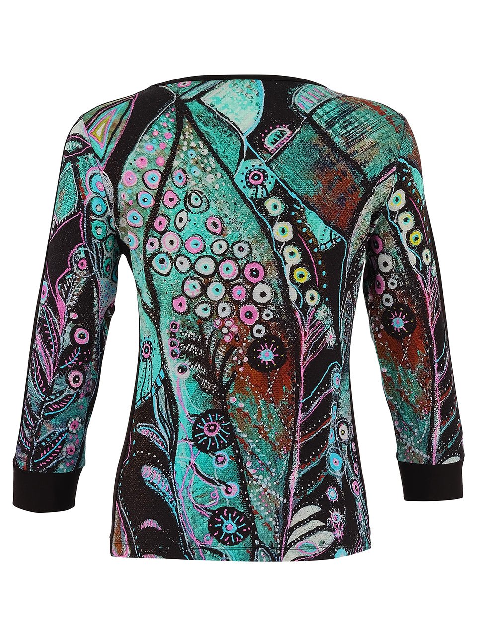 Dolcezza Enchanted Island Pullover Top with Rhinestone Accents - Juli's Wearable Art