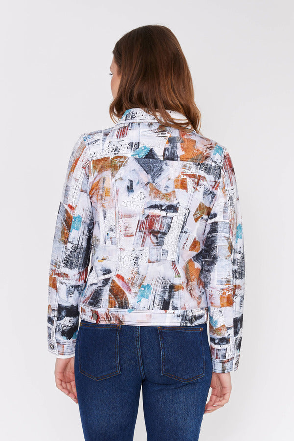 Dolcezza Abstract Motif Jacket