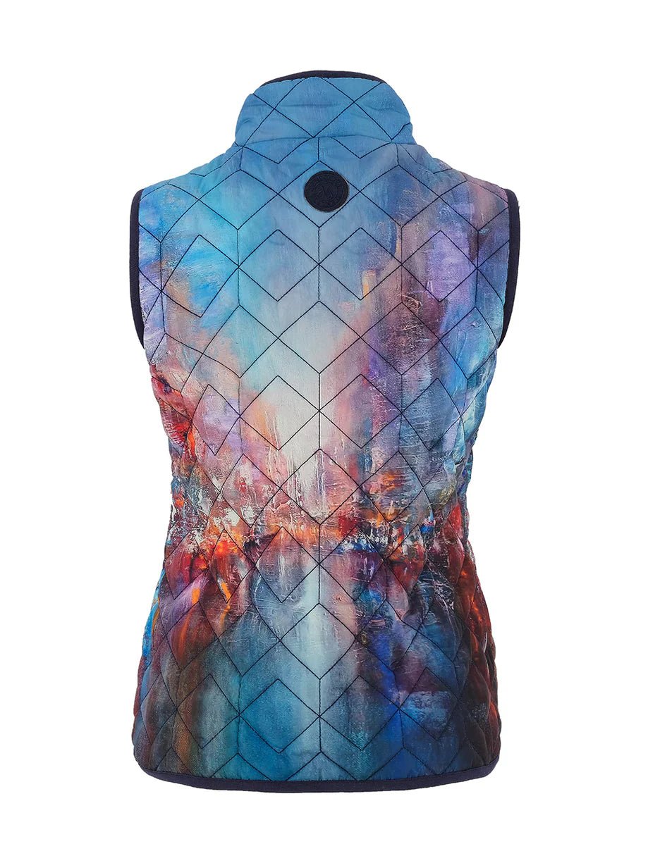 Dolcezza 'The Blue City' Lightweight Vest - Juli's Wearable Art