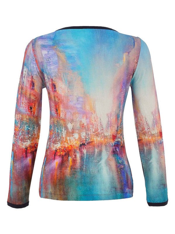 Dolcezza 'The Blue City' Top - Juli's Wearable Art