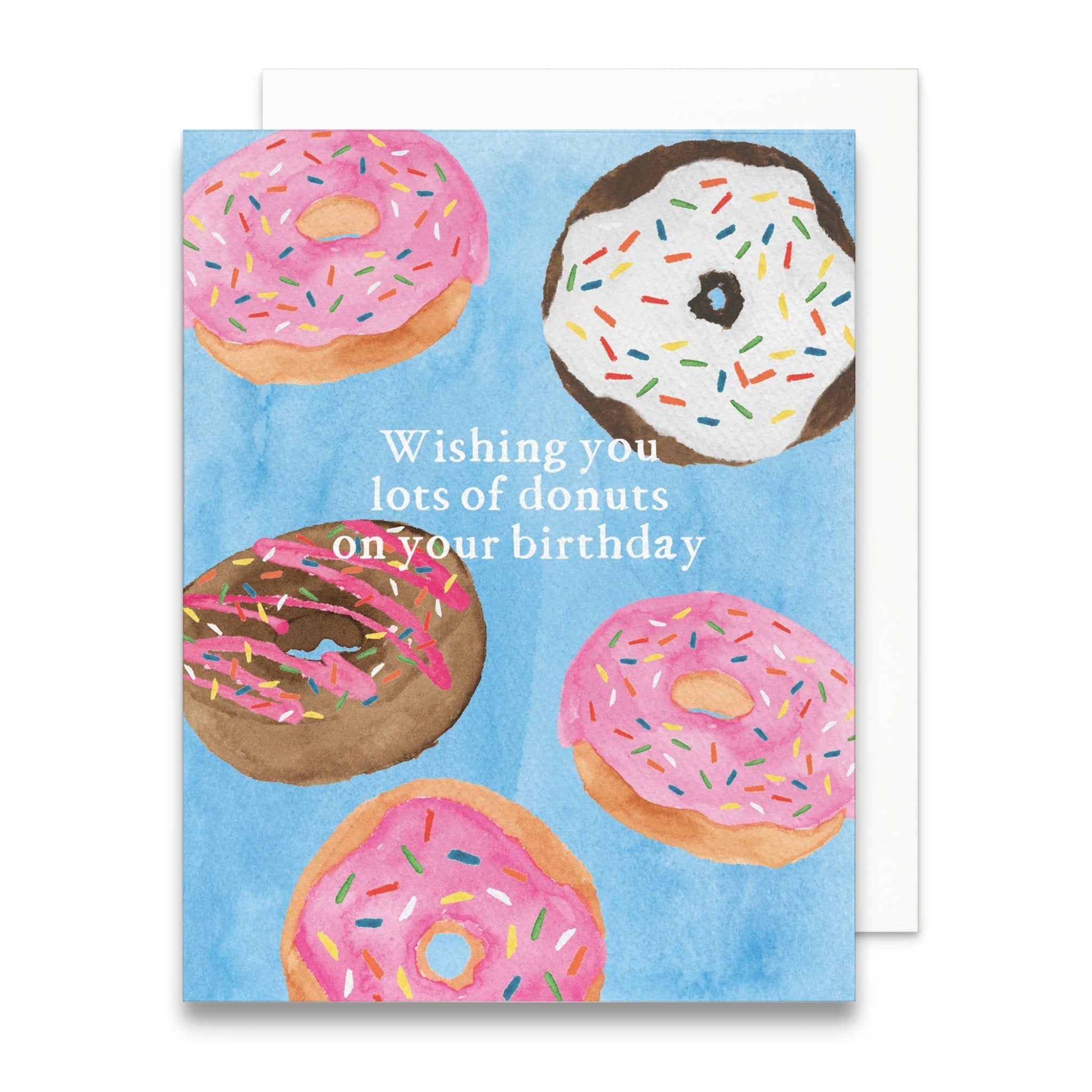Donut Birthday Greeting Card | Cute Donut Birthday Card - Juli's Wearable Art