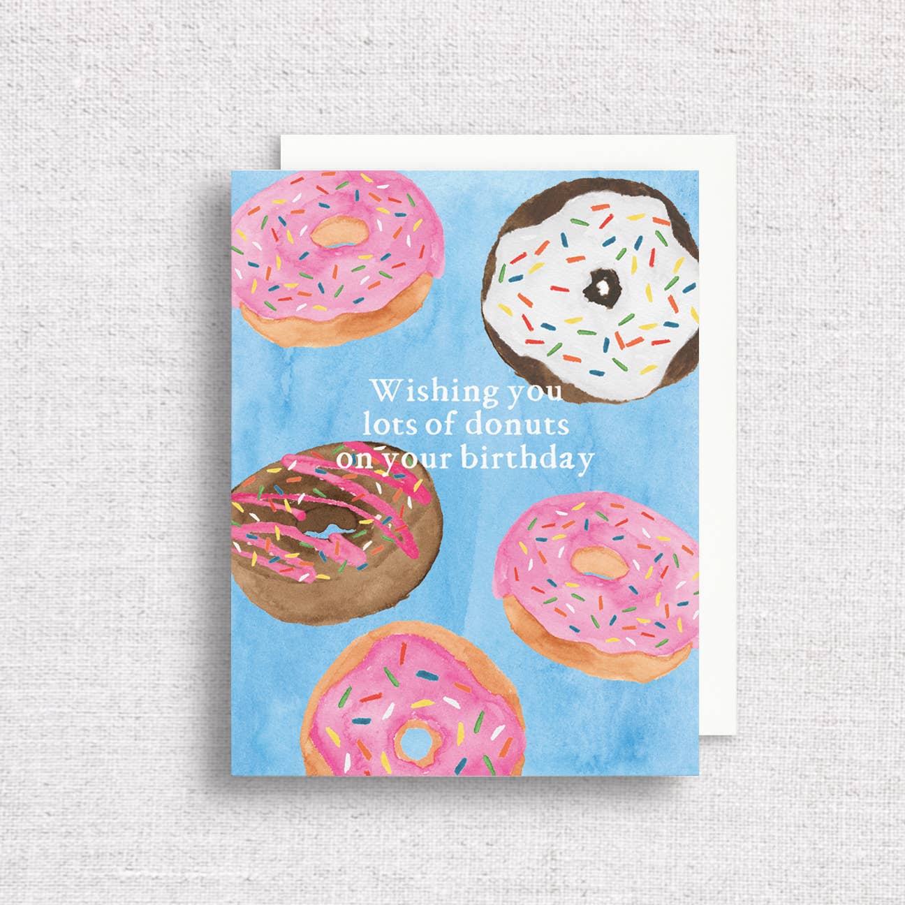 Donut Birthday Greeting Card | Cute Donut Birthday Card - Juli's Wearable Art
