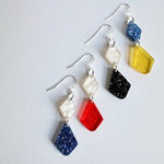 Double Dainty Acrylic Earrings – Bedford County School Colors - Juli's Wearable Art