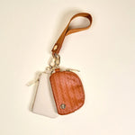 Dynamic Duo Pouch Luxe Wristlet | Brown - Juli's Wearable Art