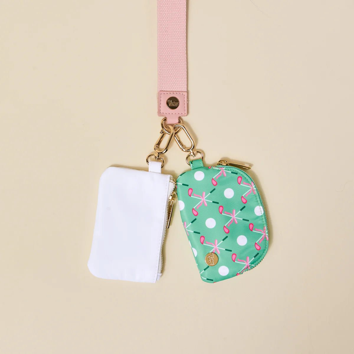 Dynamic Duo Pouch Luxe Wristlet | Tee Time - Juli's Wearable Art