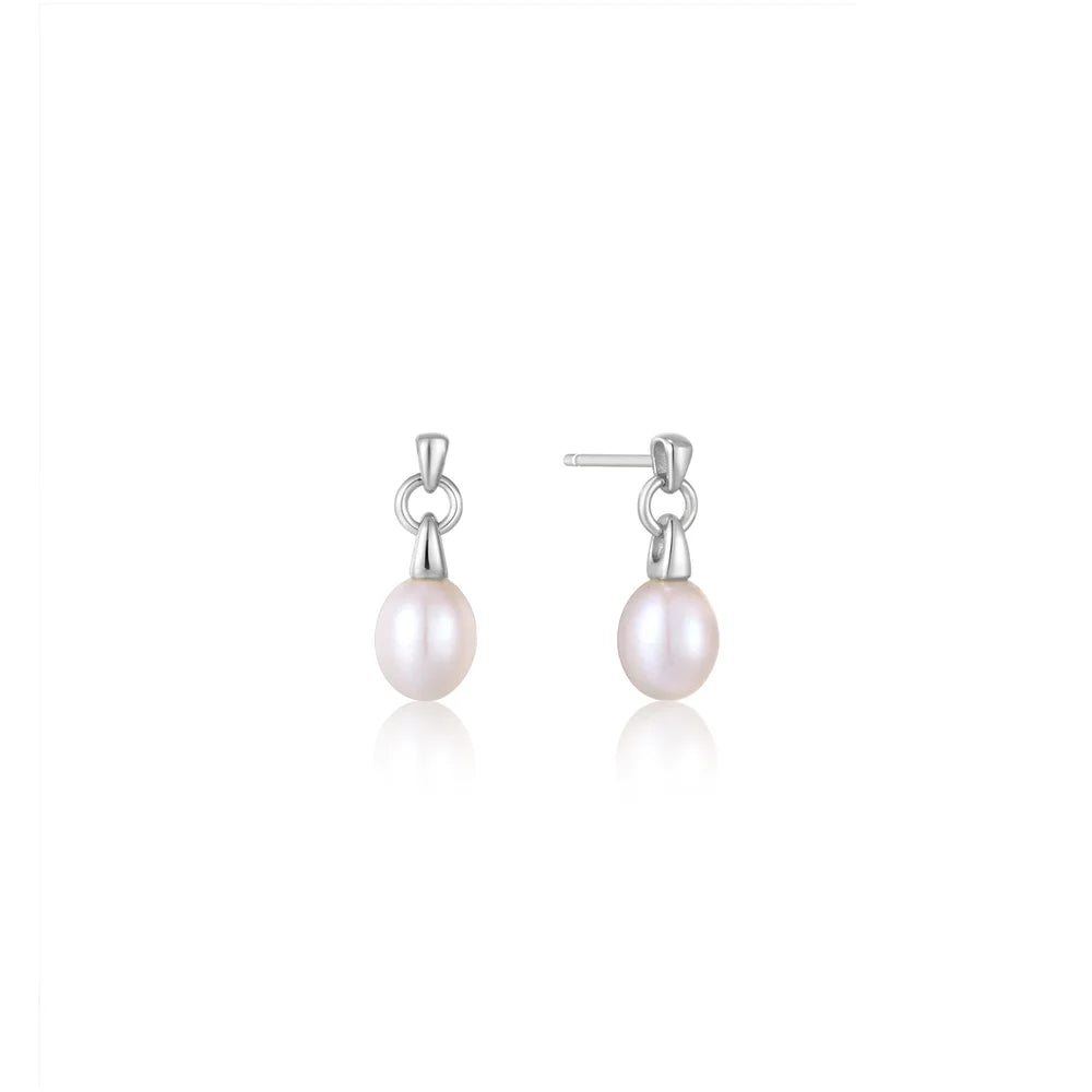 Ania Haie Pearl Drop Stud Earrings