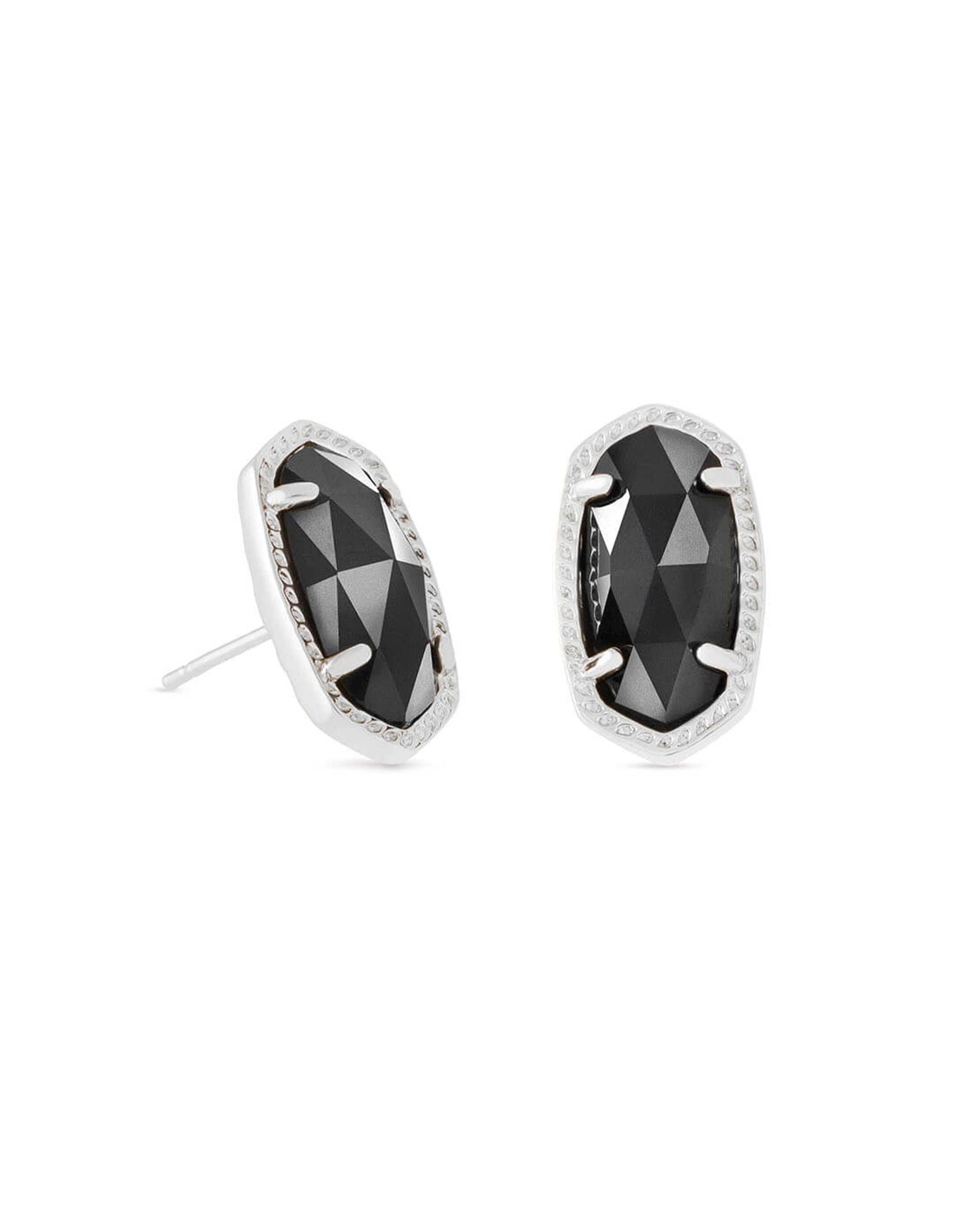 Kendra Scott Ellie Earrings - Silver & Black