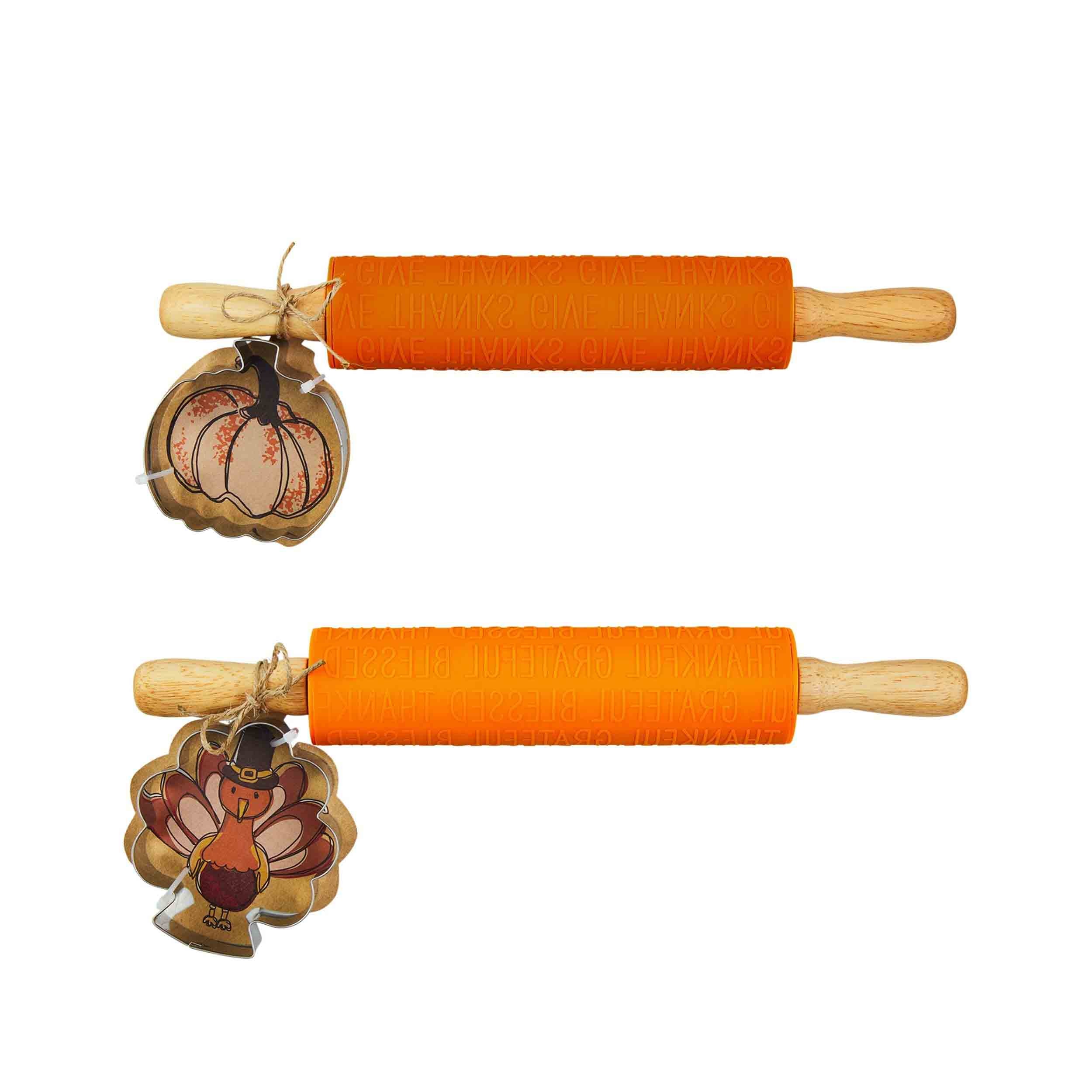 Mudpie Thanksgiving Rolling Pin & Cookie Cutter Sets