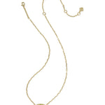 Elisa Luxe Short Pendant Necklace | Gold | Light Green CZ - Juli's Wearable Art