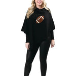 Embroidered Football Ponchos - Juli's Wearable Art