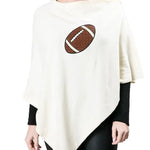 Embroidered Football Ponchos - Juli's Wearable Art