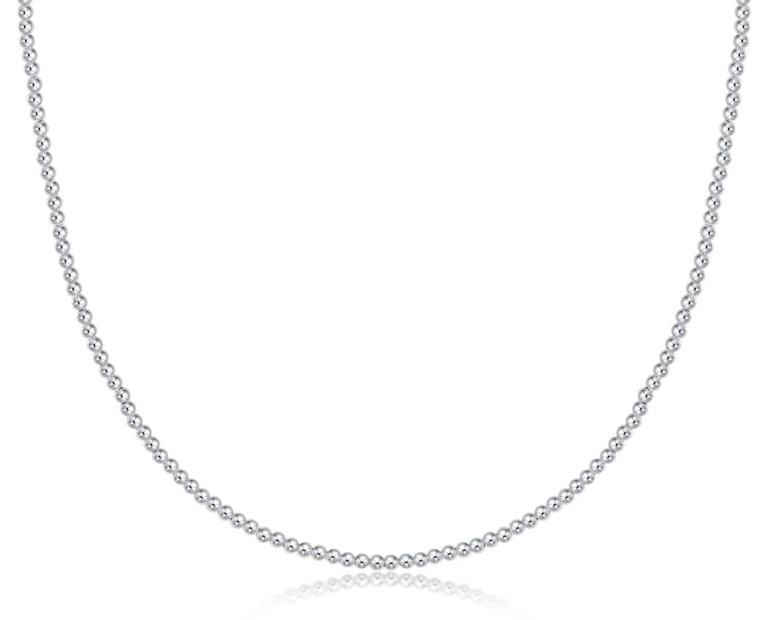 enewton 15" choker classic sterling 3mm bead - Juli's Wearable Art