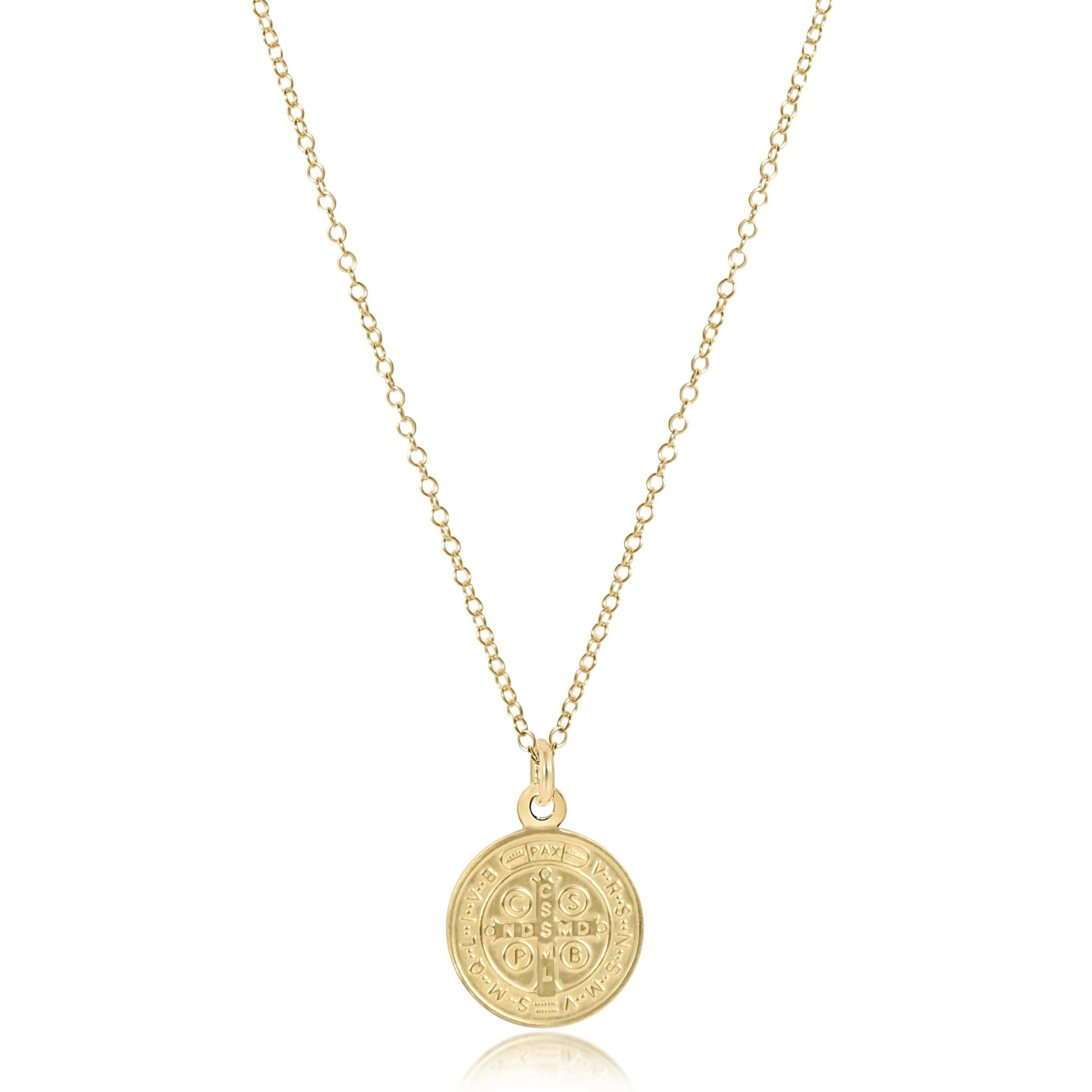 enewton 16" Blessing Gold Disc Necklace - Juli's Wearable Art