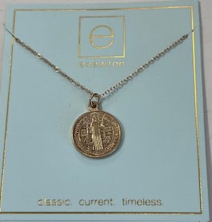 enewton 16" Blessing Gold Small Disc Necklace - Juli's Wearable Art