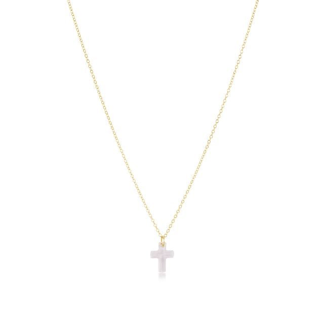 enewton 16" Gold Necklace | Blessed Crystal Charm