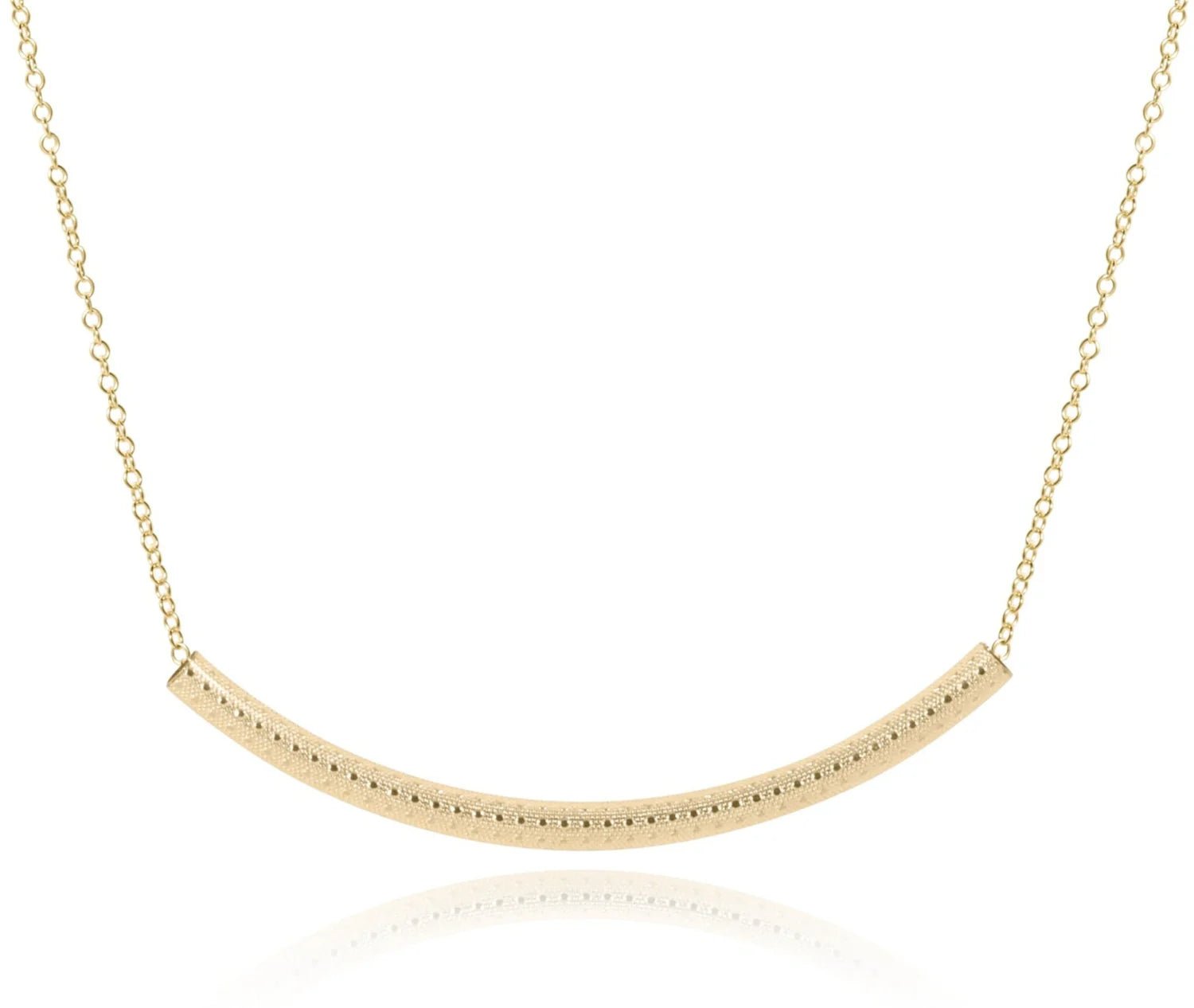 enewton 16" necklace gold - bliss bar textured gold - Juli's Wearable Art