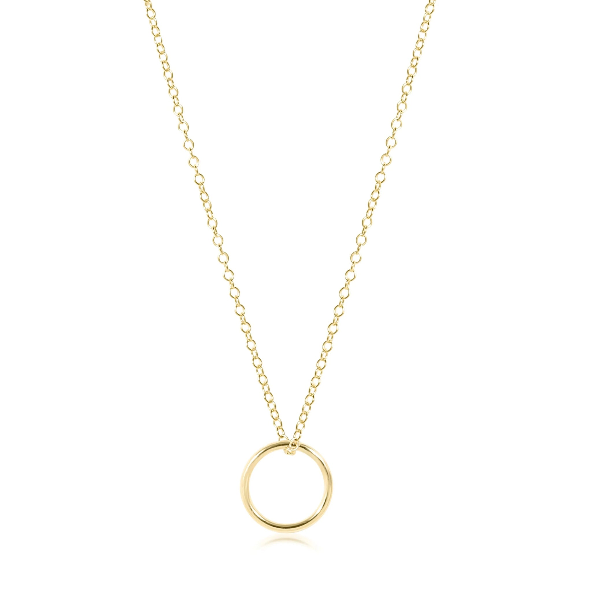 enewton 16" necklace gold - halo gold charm - Juli's Wearable Art