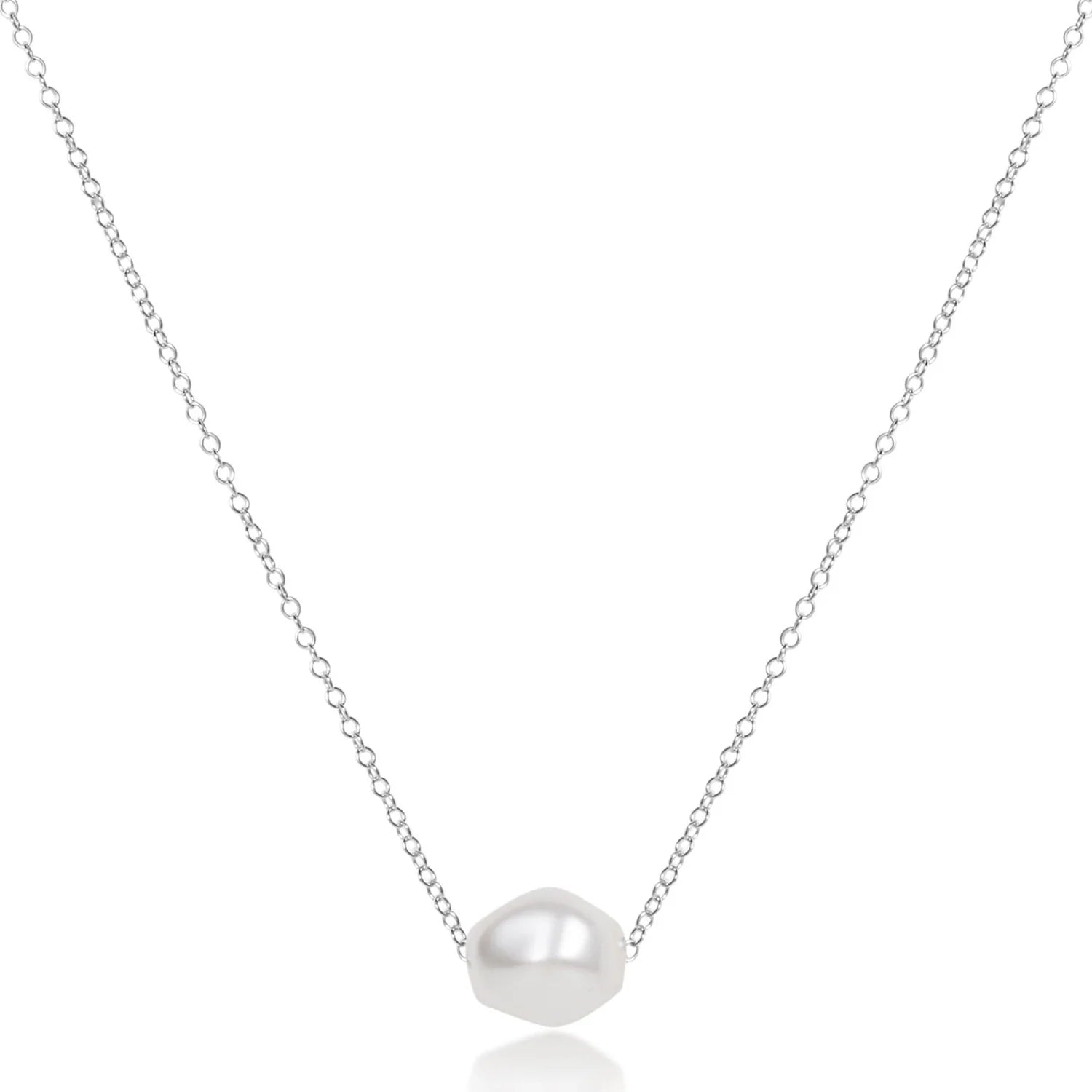 enewton 16" necklace sterling - admire pearl - Juli's Wearable Art