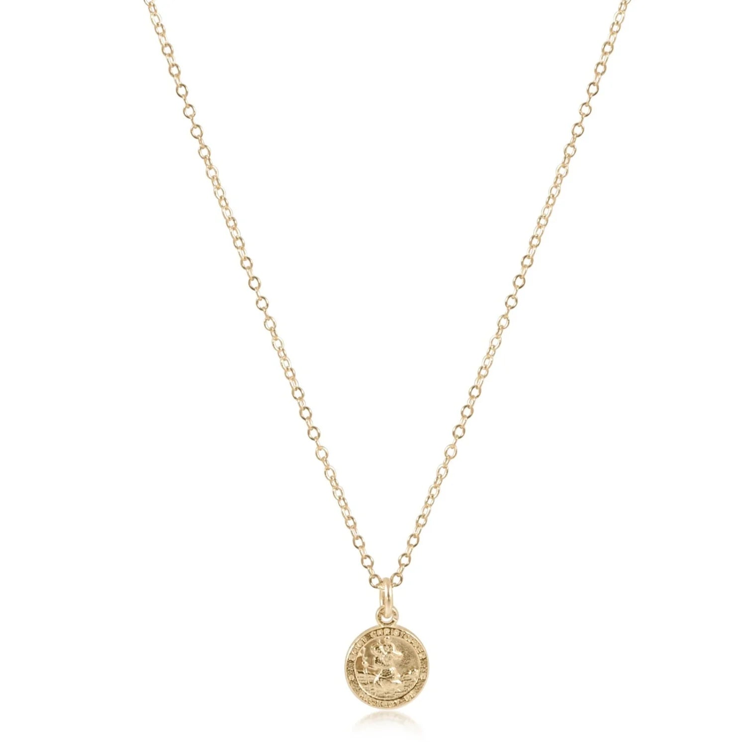 enewton 16" Protection Gold Disc Necklace - Juli's Wearable Art