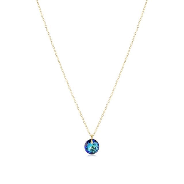 enewton Gold Reflection Birthstone Charm Necklace | December