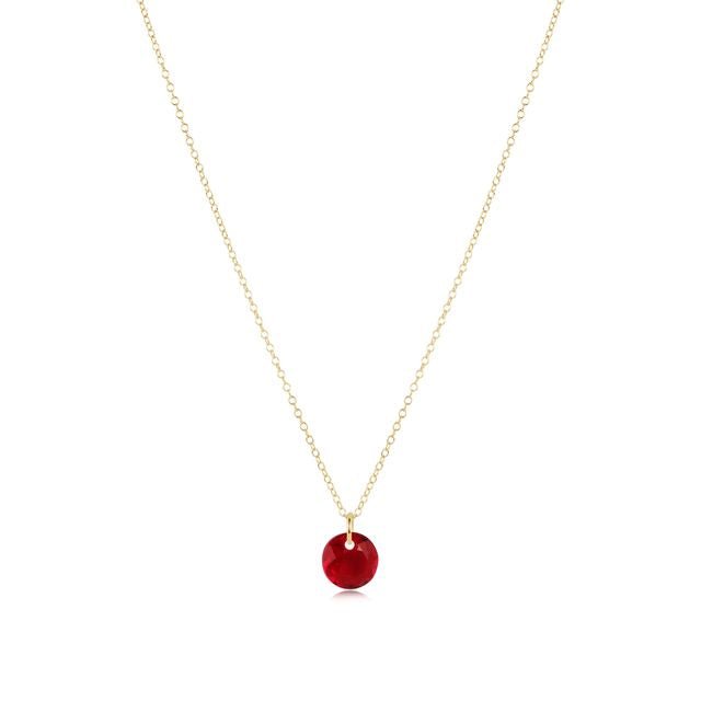 enewton Gold Reflection Birthstone Charm Necklace | January
