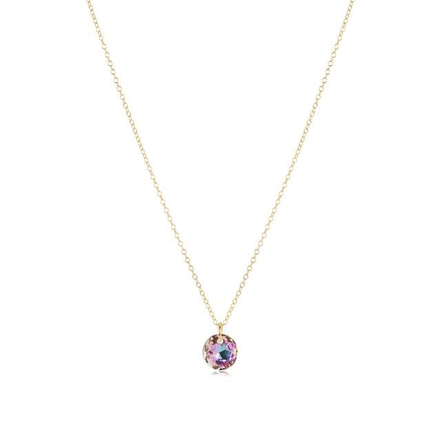 enewton Gold Reflection Birthstone Charm Necklace | June