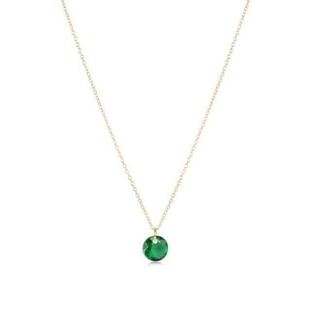 enewton Gold Reflection Birthstone Charm Necklace | May