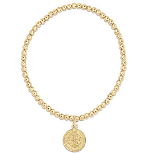 enewton 3mm Blessing Gold Disc Beaded Bracelet - Juli's Wearable Art