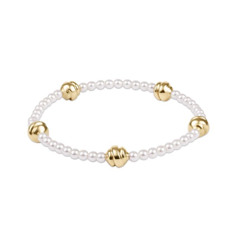 enewton Admire Small Gold Bracelet | Pearl | 3mm - Juli's Wearable Art