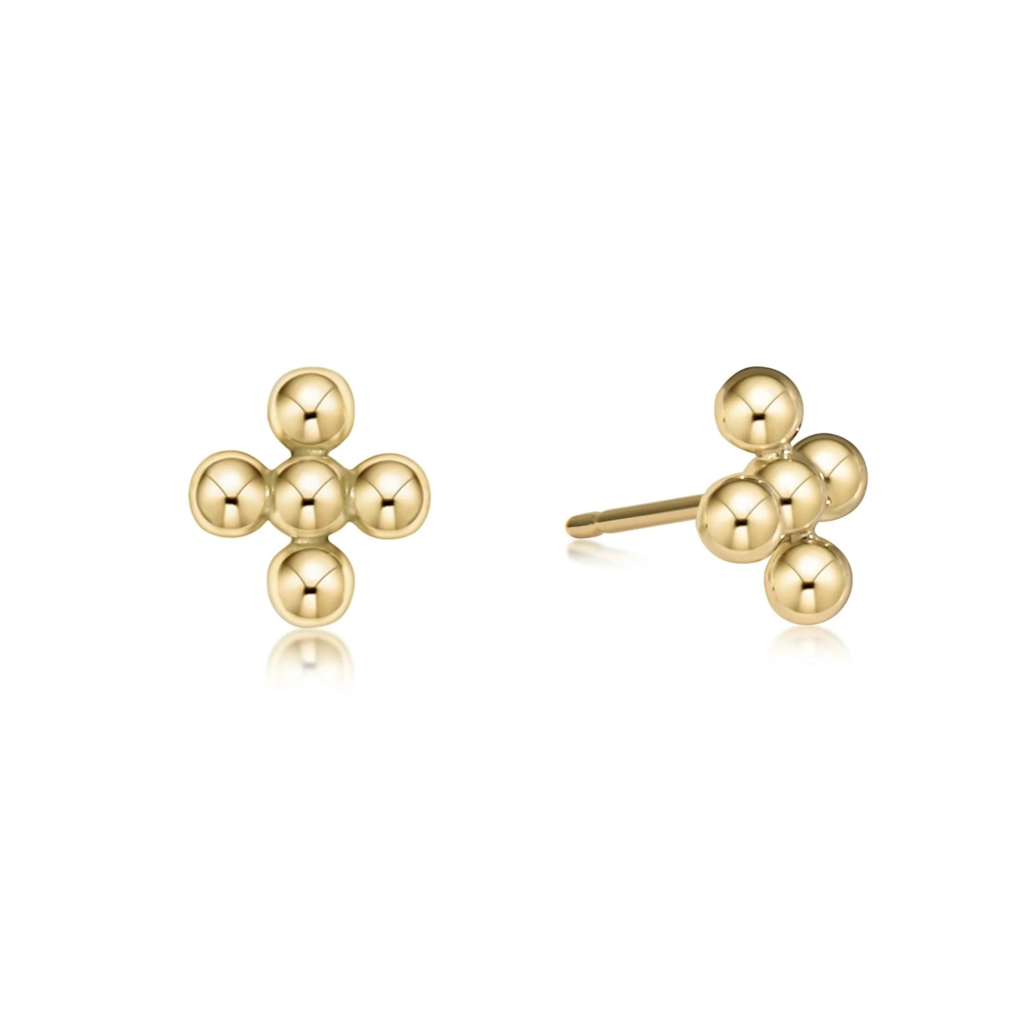 enewton Classic Beaded Signature Cross Studs - Juli's Wearable Art