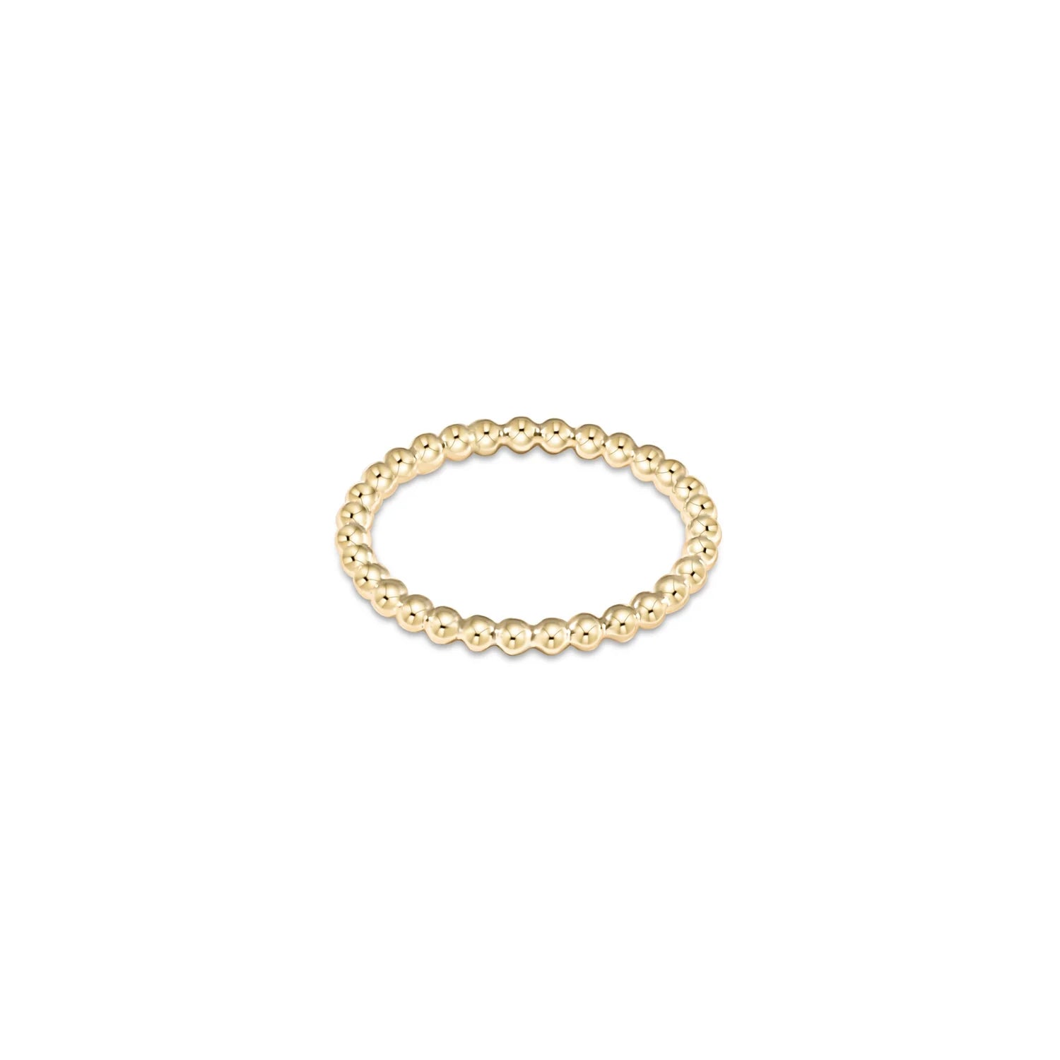 Enewton classic gold 2mm bead rings - Juli's Wearable Art