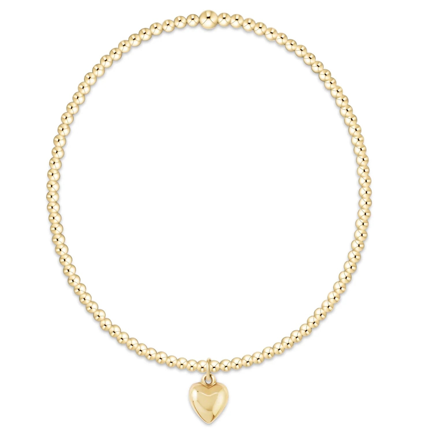 enewton Classic Gold 2mm Bracelet | Love Plush Small Gold Charm - Juli's Wearable Art