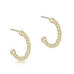 enewton Classic Gold Beaded Post Hoop Earrings - Juli's Wearable Art
