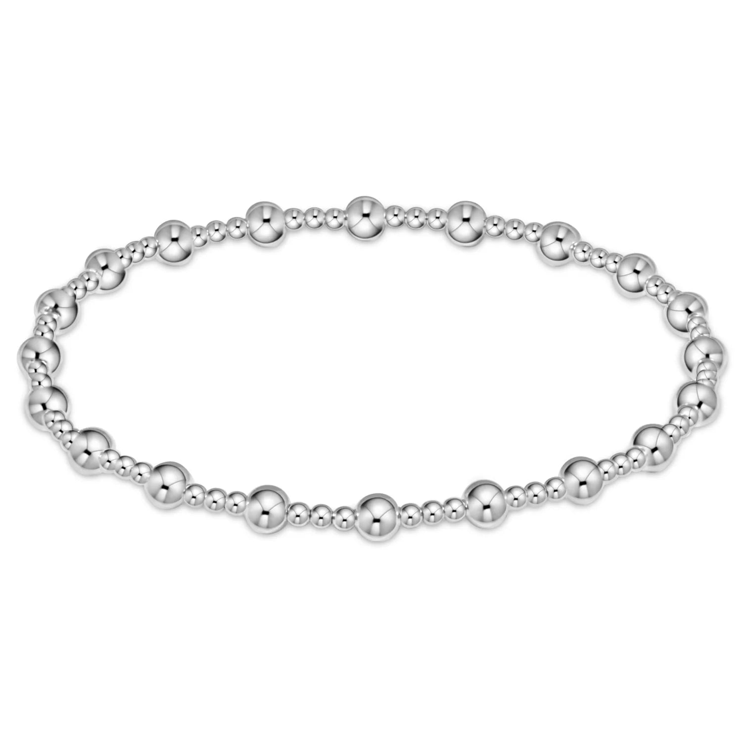 enewton classic sincerity pattern 4mm bead bracelet - sterling - Juli's Wearable Art